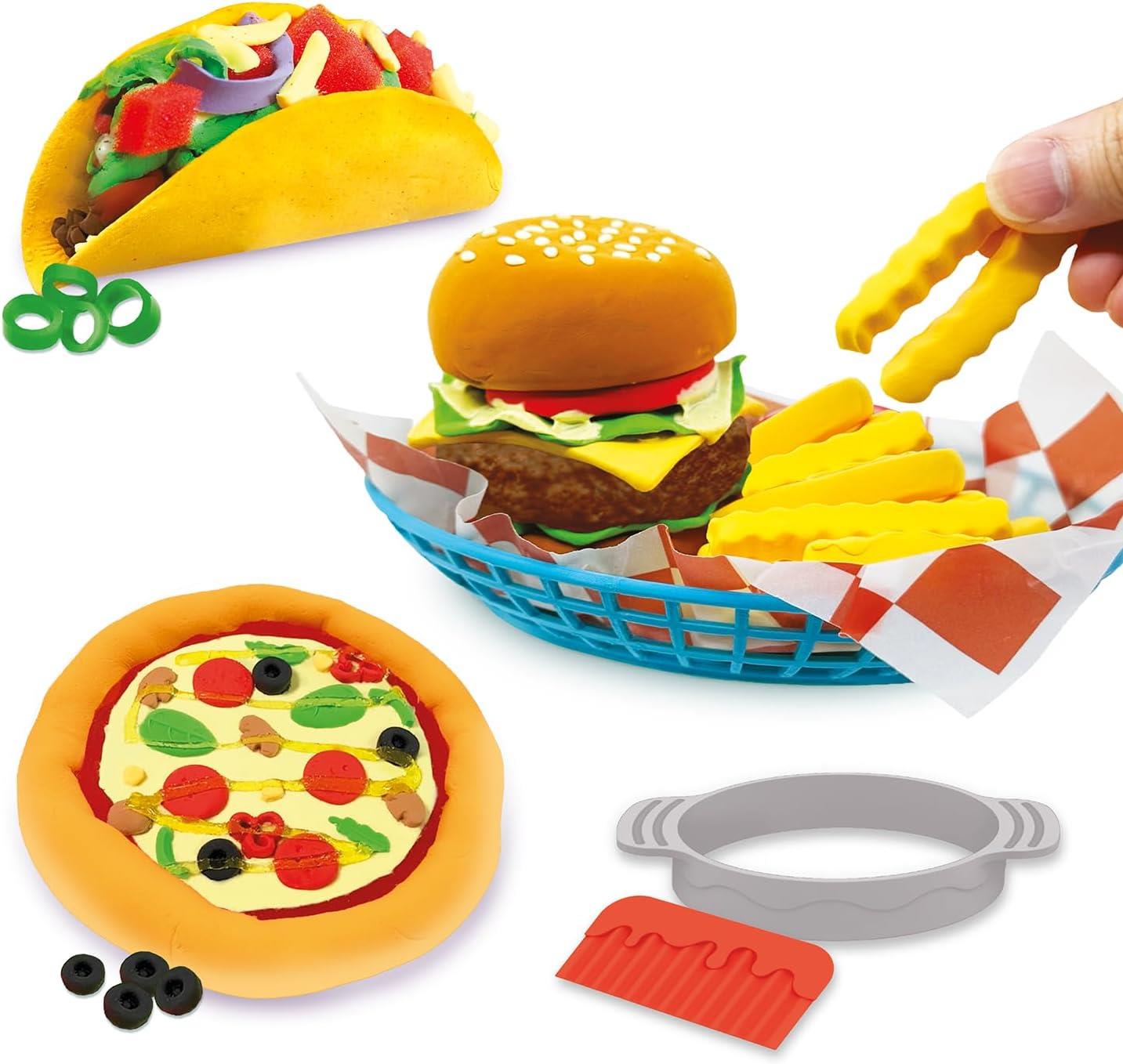 So Slime Sensations Street Food Crush – Create Pizza, Tacos & Burgers with DIY Slime Kit – Fun ASMR Activity for Kids