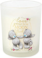 MOON AND BACK SLIPPER, CANDLE AND WINE GLASS