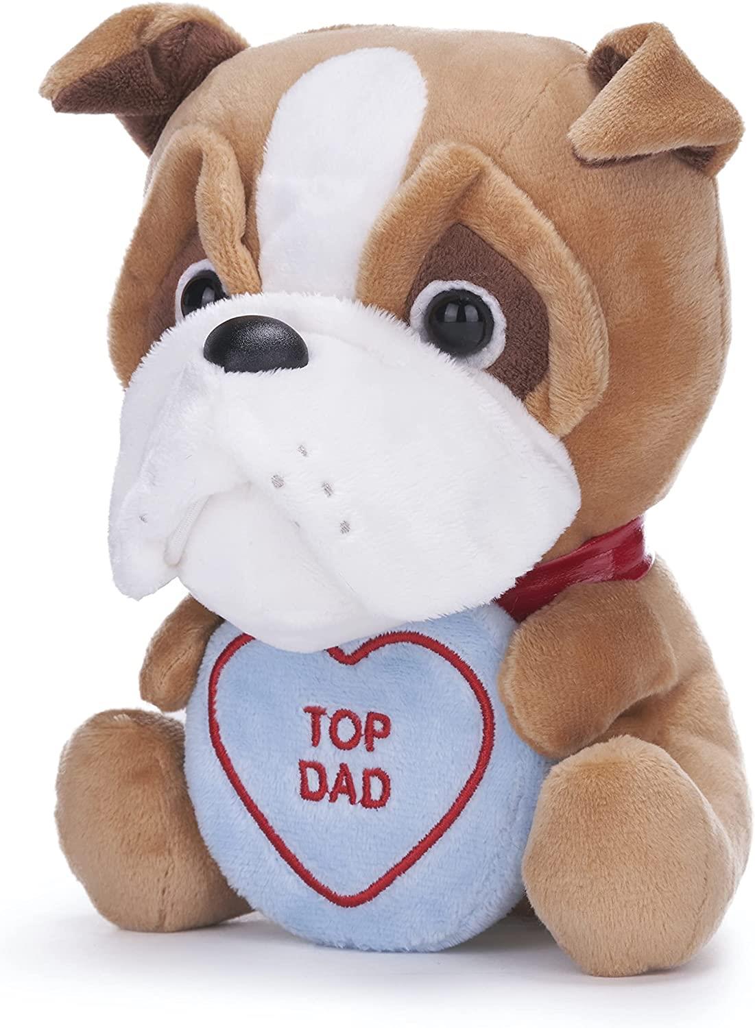 LOVE HEARTS TOP DAD BULLDOG