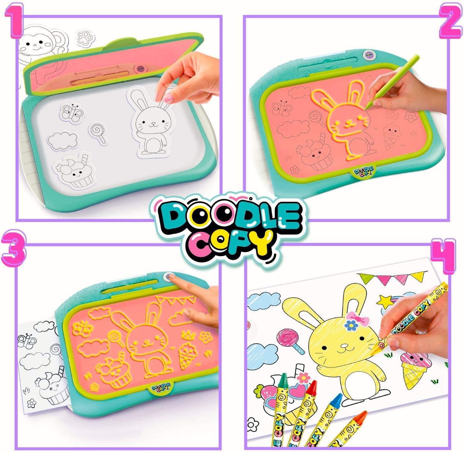 Doodle Copy Draw & Print – Kids Doodle Board that Prints Your Designs! Create Colouring-In Templates and Drawings for Endless Creative Fun for Children Aged 4 and Up
