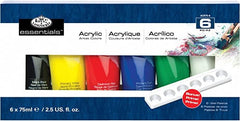 75ML ACRYLIC PAINT 6 PACK