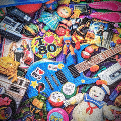 We Love the 80s | 1000 Piece Jigsaw Puzzle | 80s Nostalgia Puzzle | Sustainable Jigsaw Puzzle for Adults | Premium 100% Recycled Board | Great Gift for Adults | Gibsons Games