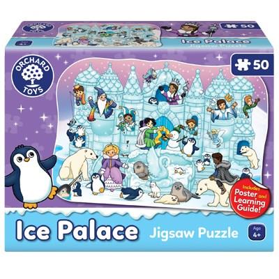 Orchard Toys Ice Palace Jigsaw Puzzle, 50-Piece Puzzle, Include Poster and Educational Learning, Perfect For Ages