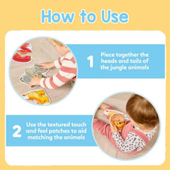 Orchard Toys Match and Feel Puzzles for Toddlers Aged 18 months+ Six Puzzles with Textures for Sensory Play