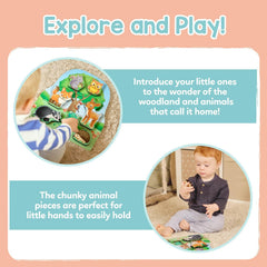 Orchard Toys Woodland Chunky Wooden Puzzle for 1+ Years Matching and Educational Toy.