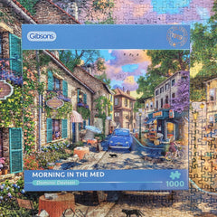 Morning in the Med | Gibsons Games 1000 Piece Jigsaw Puzzle | Mediterranean Theme