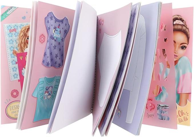 TOP MODEL T-SHIRT DESIGNER COLOURING BOOK