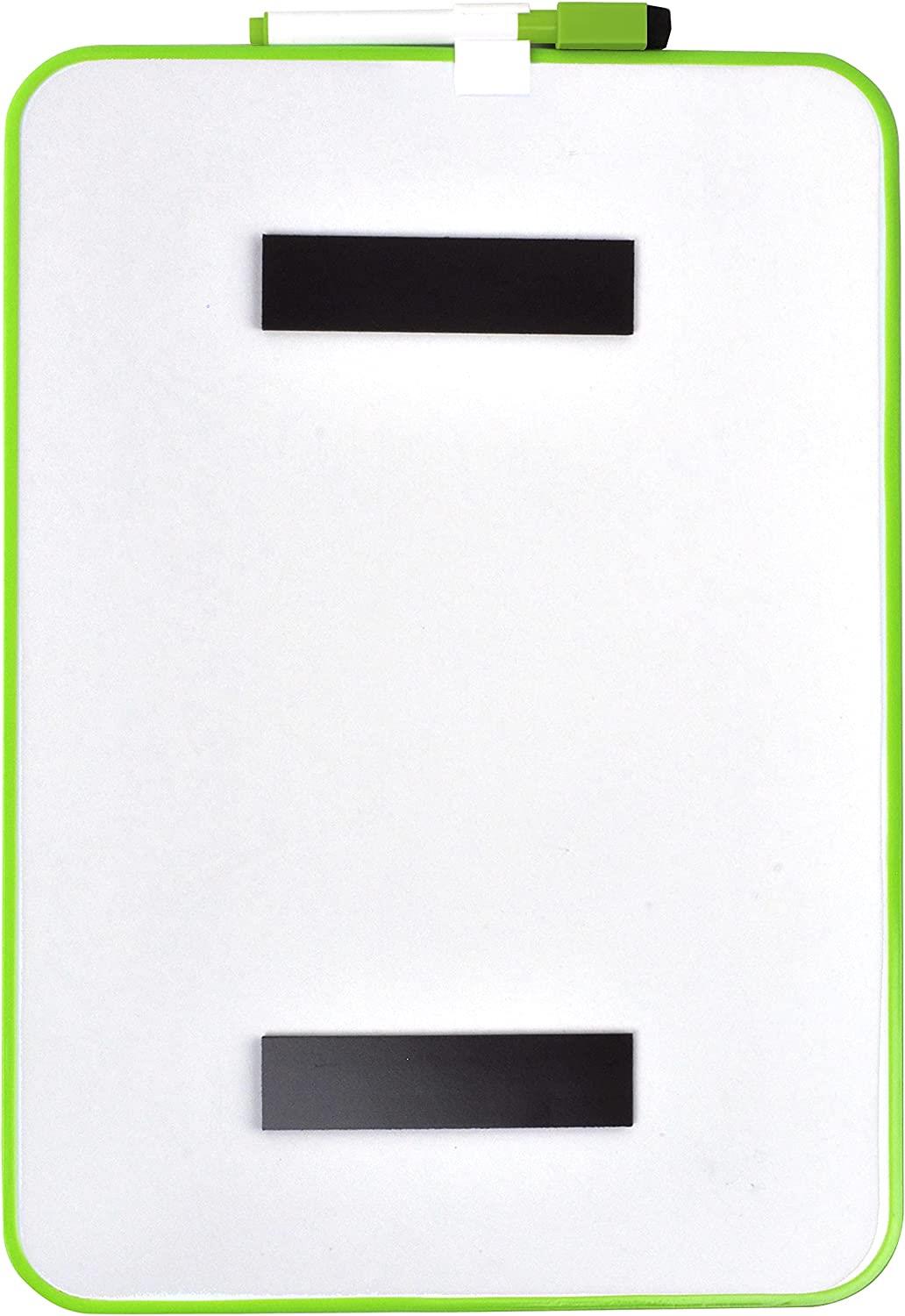 A4 MAGNETIC DRYWIPE BOARD AND PEN GREEN