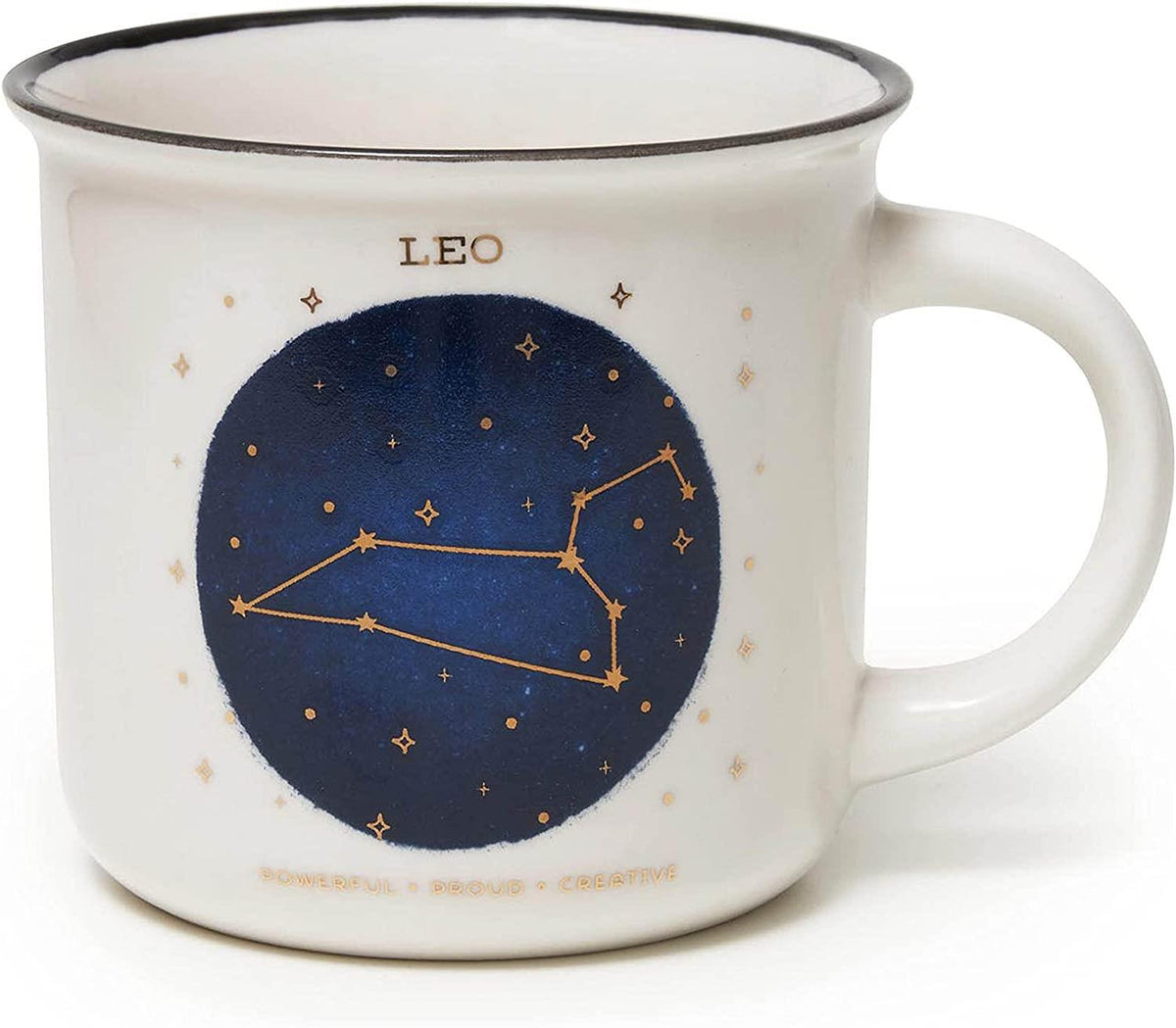 PORCELAIN MUG - COUNT YOUR LUCKY STARS - LEO