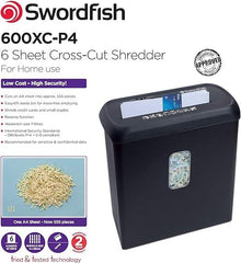 SHREDDER 600XC P4 CROSS CUT 6 SHEET