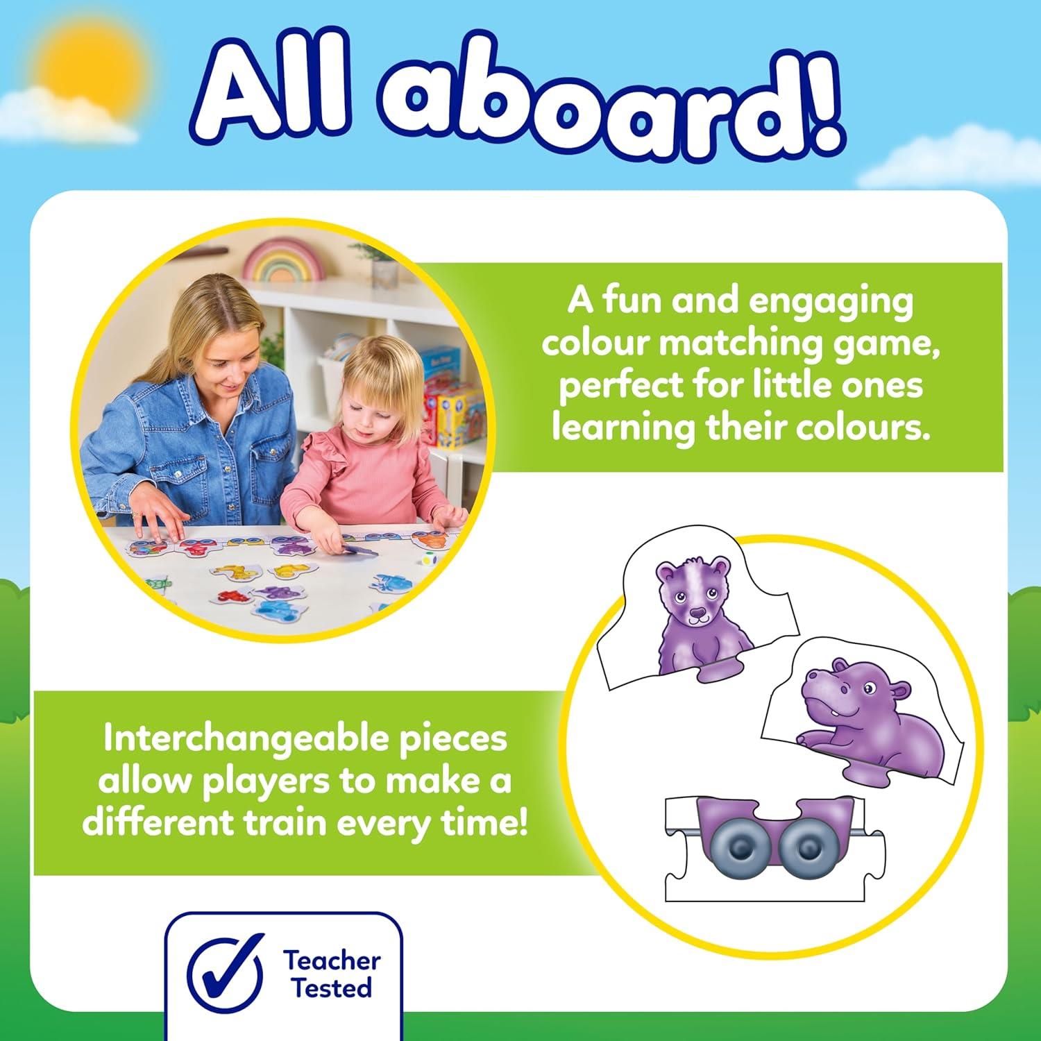 ORCHARD TOYS Colour Match Express colour matching game, educational game, develops colour skills for boys and girls aged 3-6 years