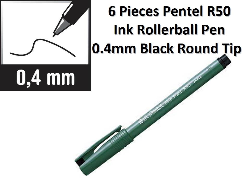 BALL PENTEL BLK 6 Pcs