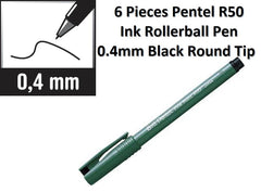 BALL PENTEL BLK 6 Pcs