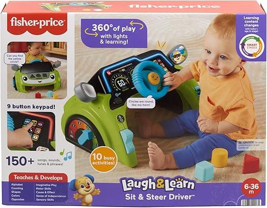 FISHER PRICE LAUGH AND LEARN SIT AND STEER DRIVER
