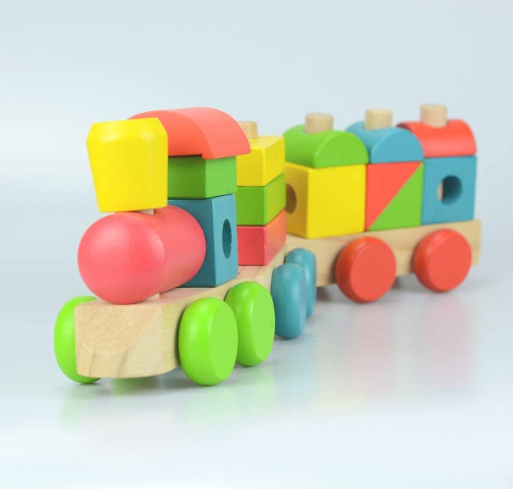 Wooden Stacking Train (18pcs)