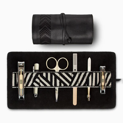 Gaucho Grooming Roll, Black - Black Tonal / Black & Cream / Yes