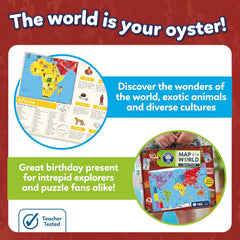 Orchard Toys Map of the World Jigsaw Puzzle, Educational.