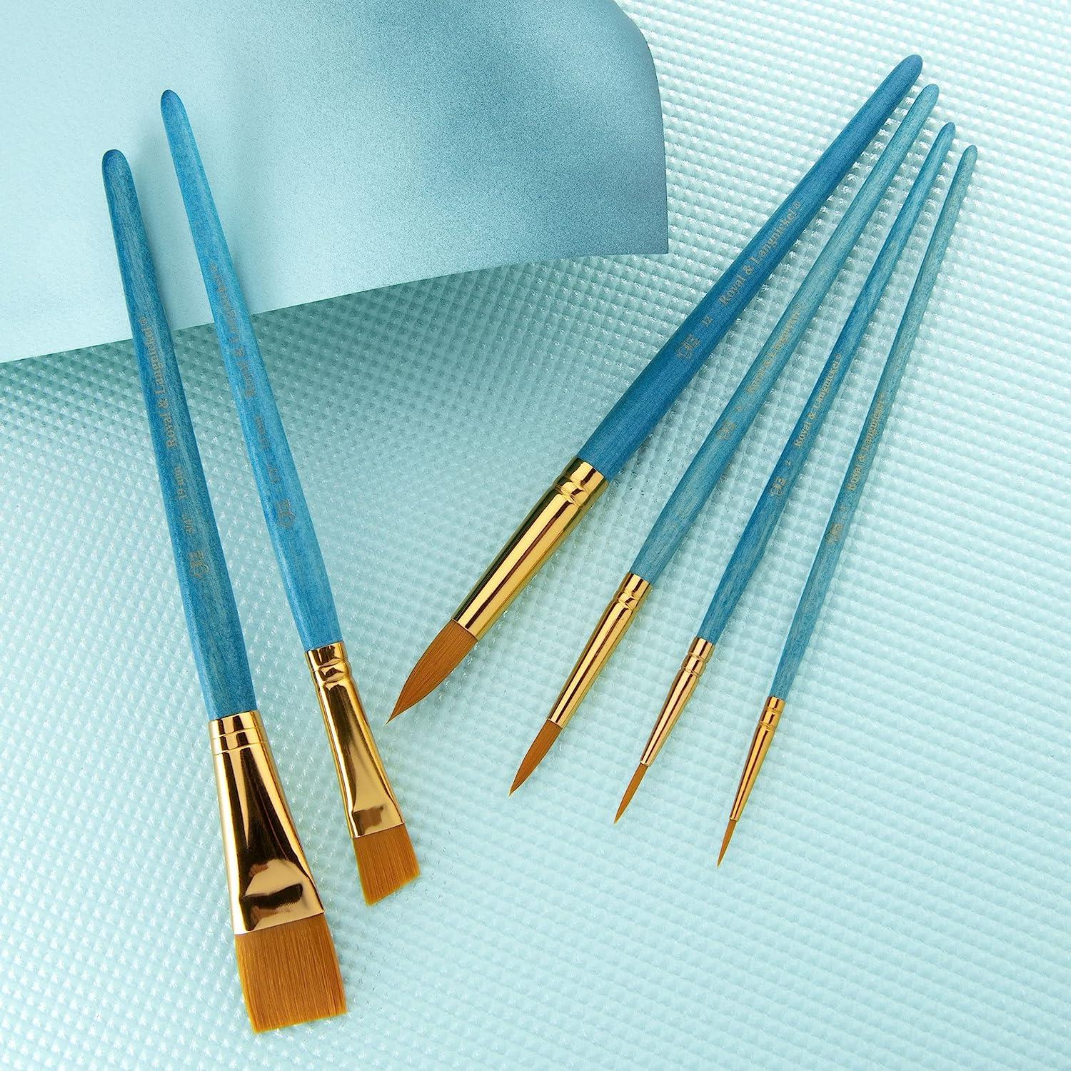 6 PIECE GOLD TAKLON BRUSH SET