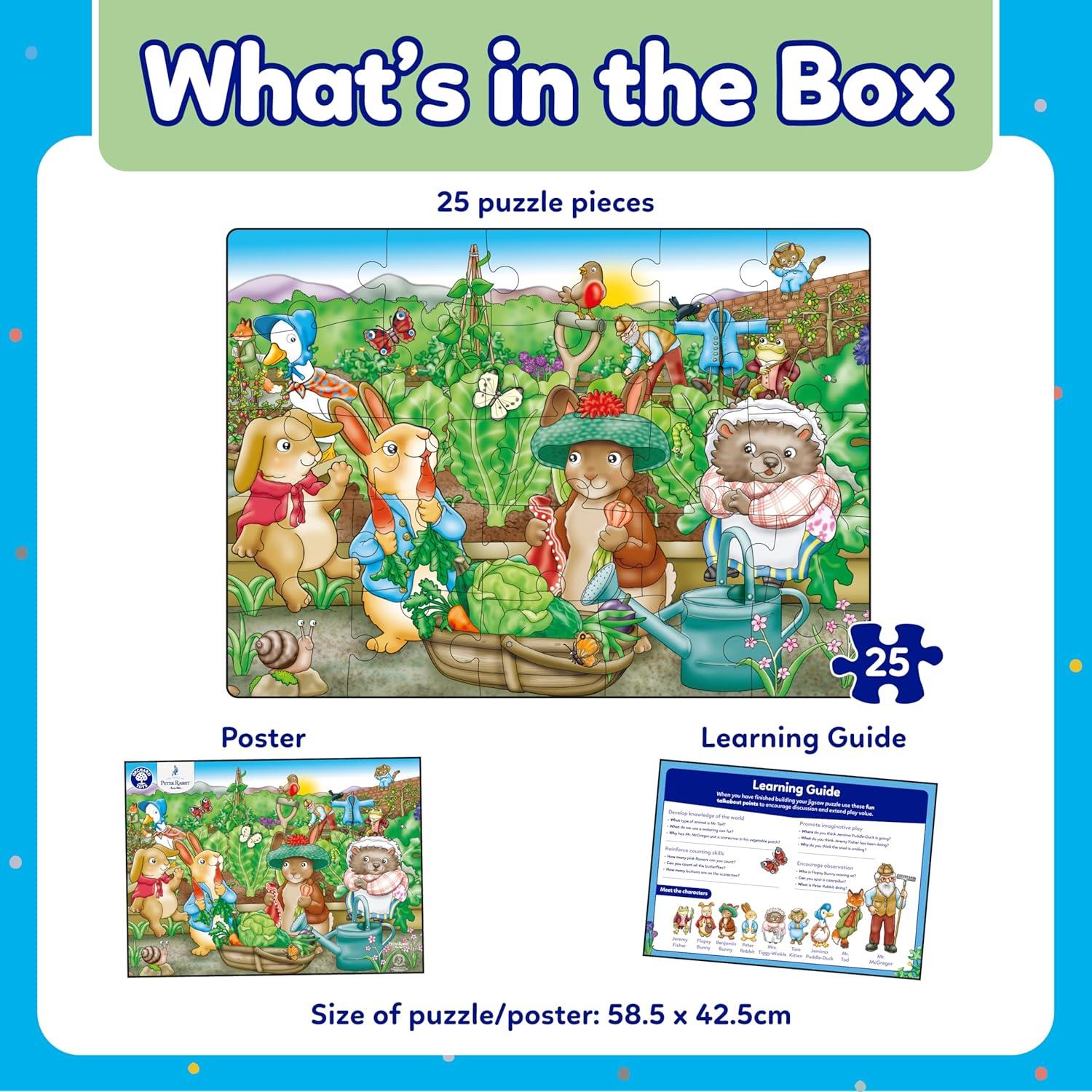 Peter Rabbit™ In Mr. McGregor’s Garden Jigsaw Puzzle By Orchard Toys Official Beatrix Potter Puzzle for children age 3+ Birthday Gift