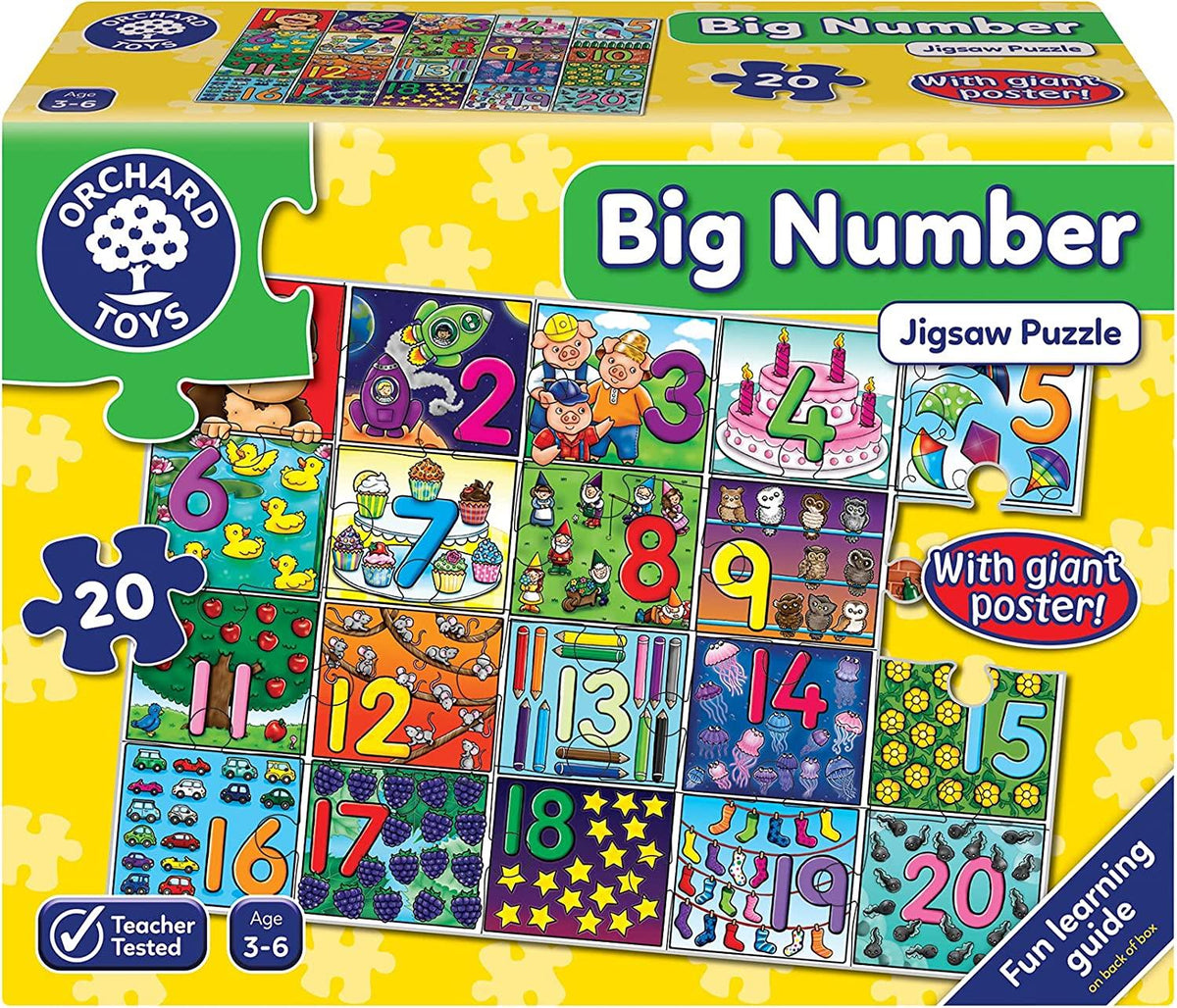 Orchard - Big Number Jigsaw Puzzle - 20 Pieces