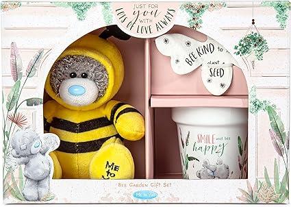 BEE PLUSH POT AND SEED PAPER SET