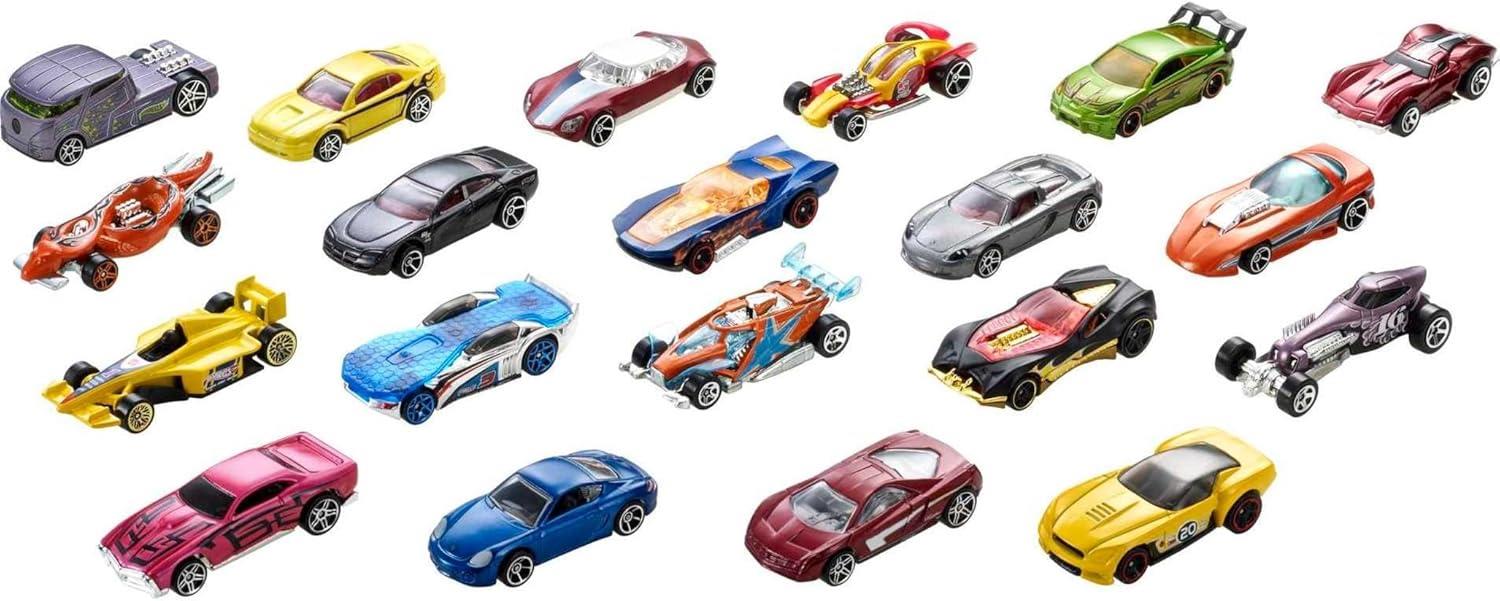 HotWheels Basic 20 Car Pack Assorted Cars for Kids, Fun Toys