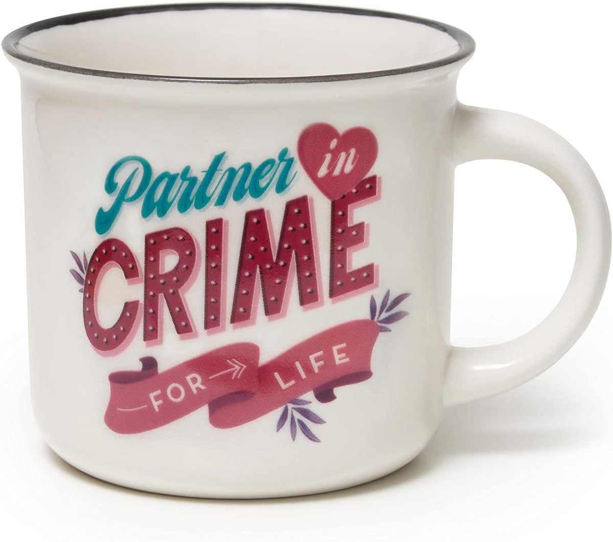 PORCELAIN MUG - CUP- PUCCINO - PARTNER IN CRIME