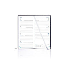 Pocket Weekly Portrait White Paper Colombia De Luxe Black
