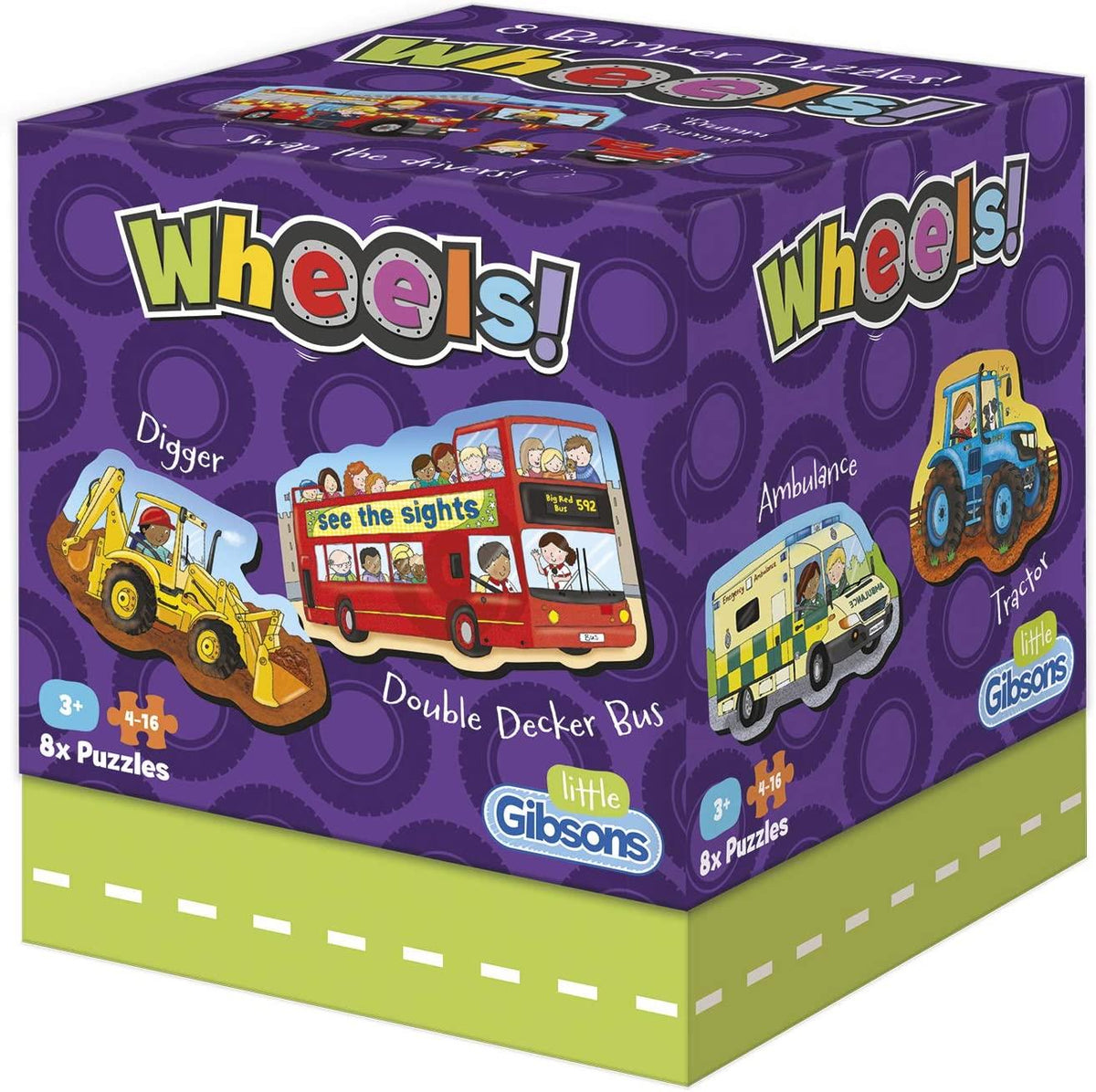 Gibsons Jigsaw Puzzle - Wheels - 4-16 Pieces