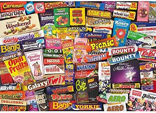 Gibsons 1980s Sweet Memories | 1000 Piece Jigsaw Puzzle Sustainable Puzzle
